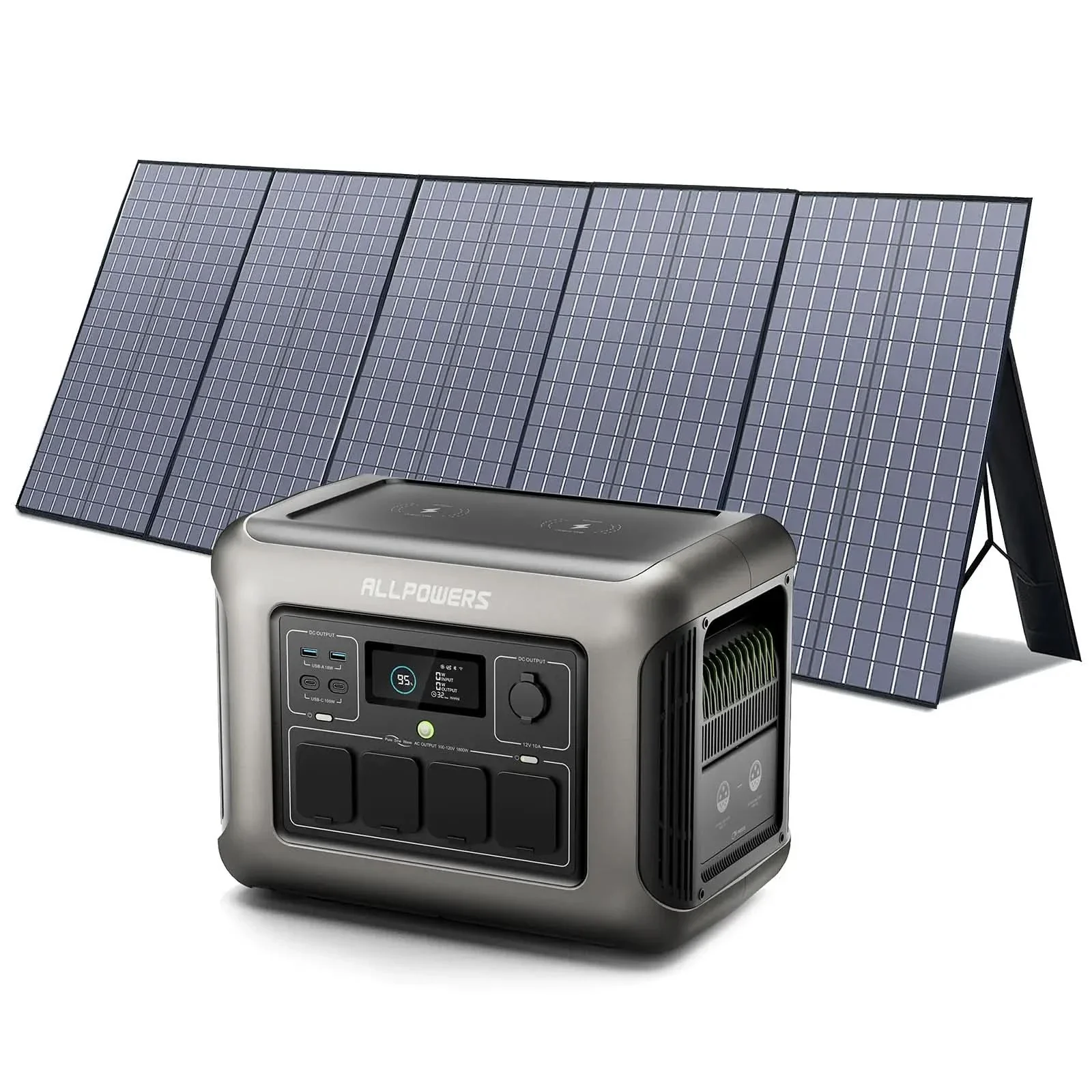Stacja Zasilania 1800W 1152Wh Akumulator LiFePO4 ALLPOWERS R1500 - Image 8