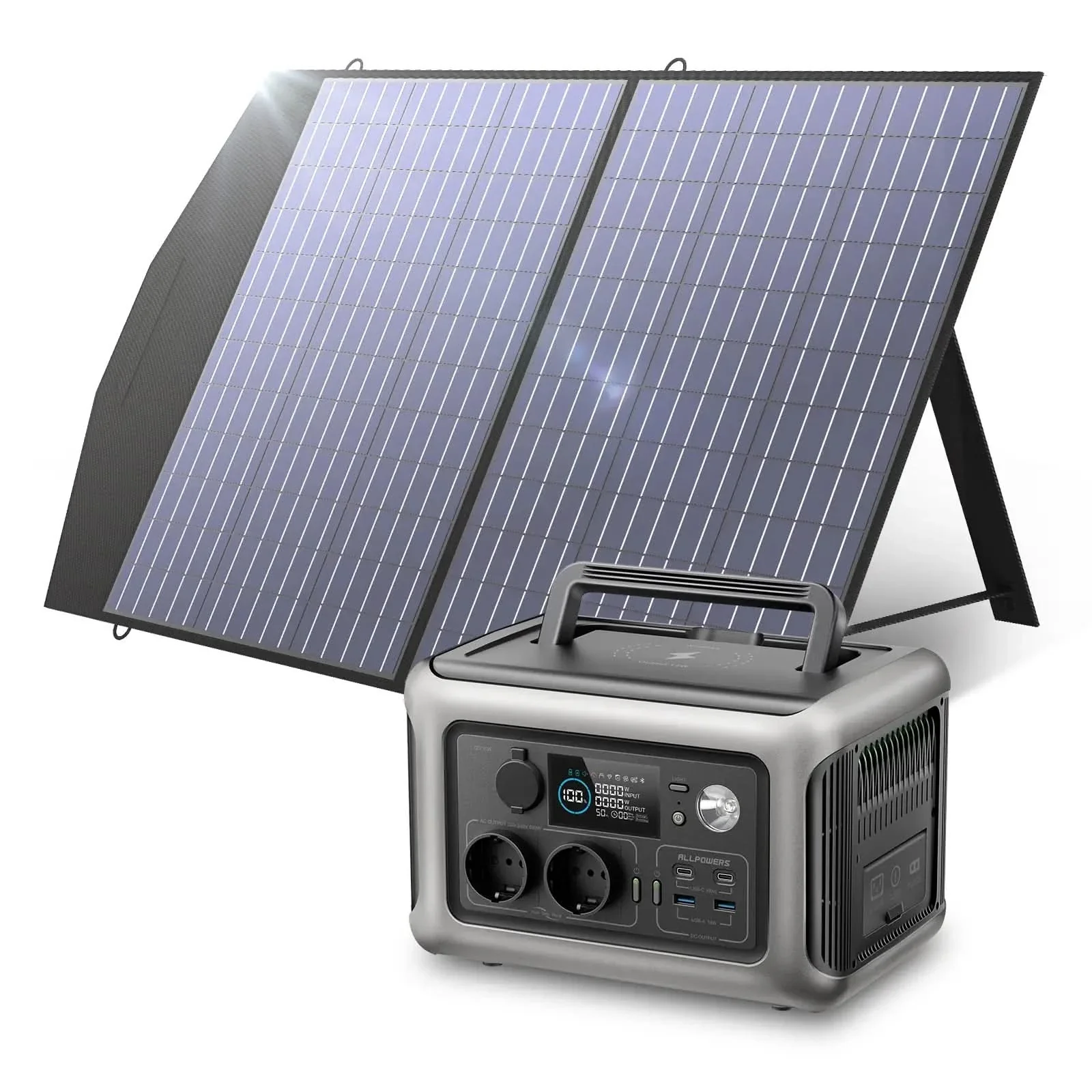 Przenośna Stacja Zasilania 600W 299Wh Akumulator LiFePO4 ALLPOWERS R600 - Image 9