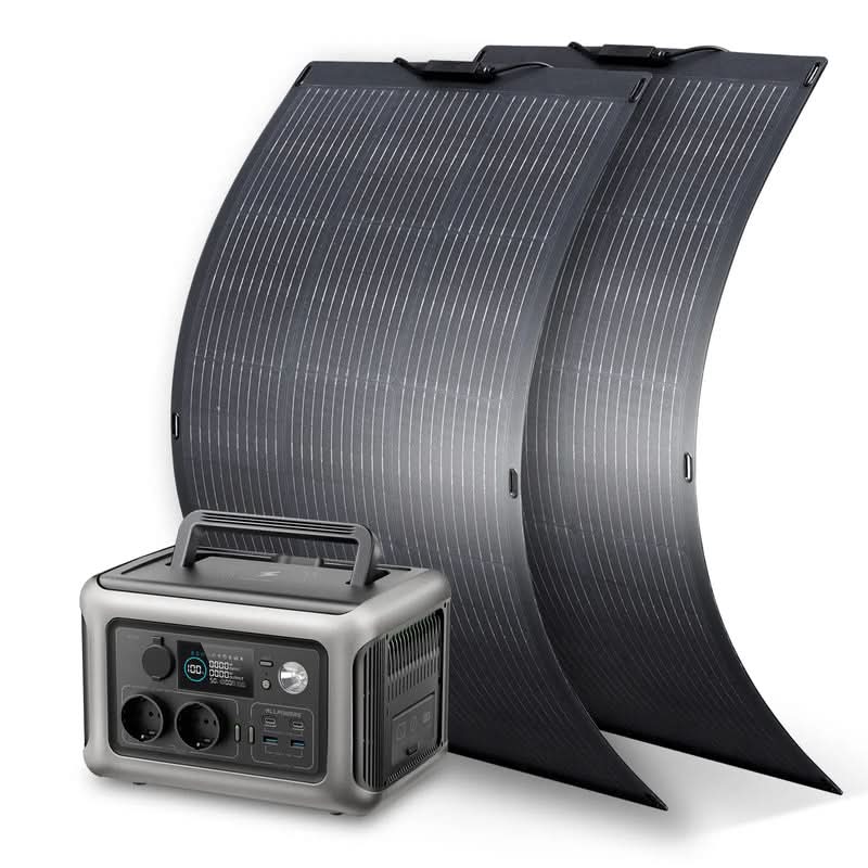 ALLPOWERS Stacja Zasilania 600W (R600+SF100 100W Panele Fotowoltaiczne Elastyczne) - Image 3