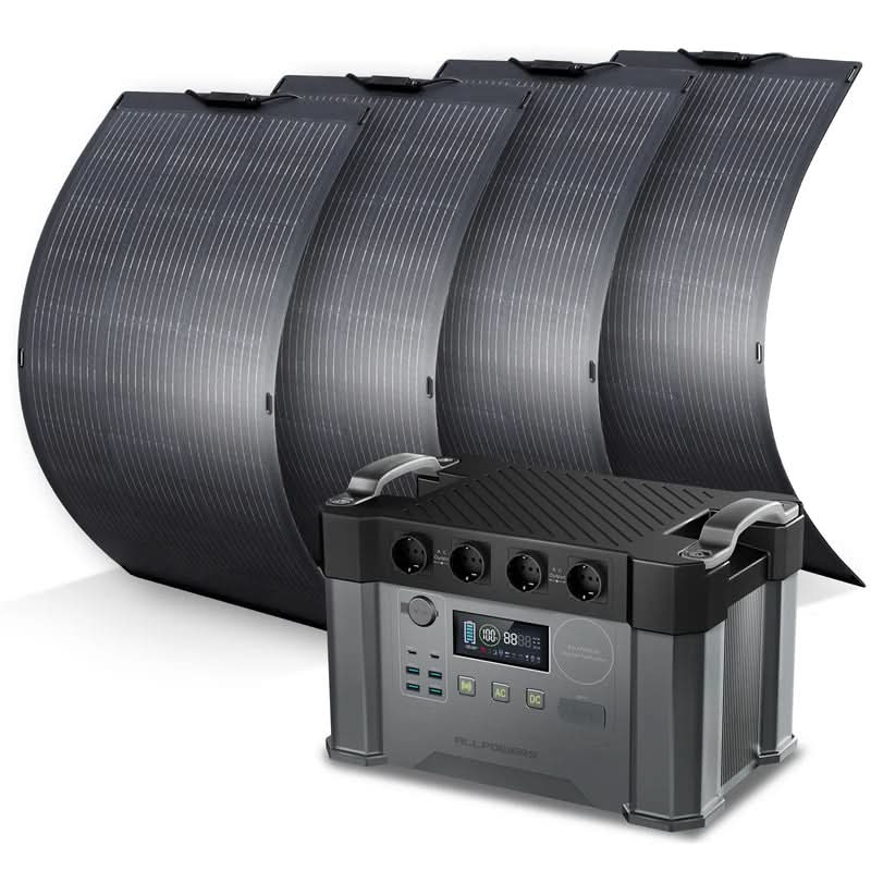 ALLPOWERS Zestaw Generatora Słonecznego 2400W(S2000 Pro + SF100 100W Elastyczny Panel Fotowoltaiczny) - Image 13
