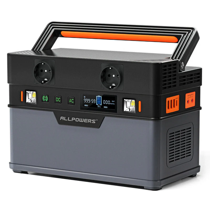 ALLPOWERS S700 Przenośna Stacja Zasilania 700W 604Wh (S700 + SF100 Flexible 100W Solar Panel) - Image 2