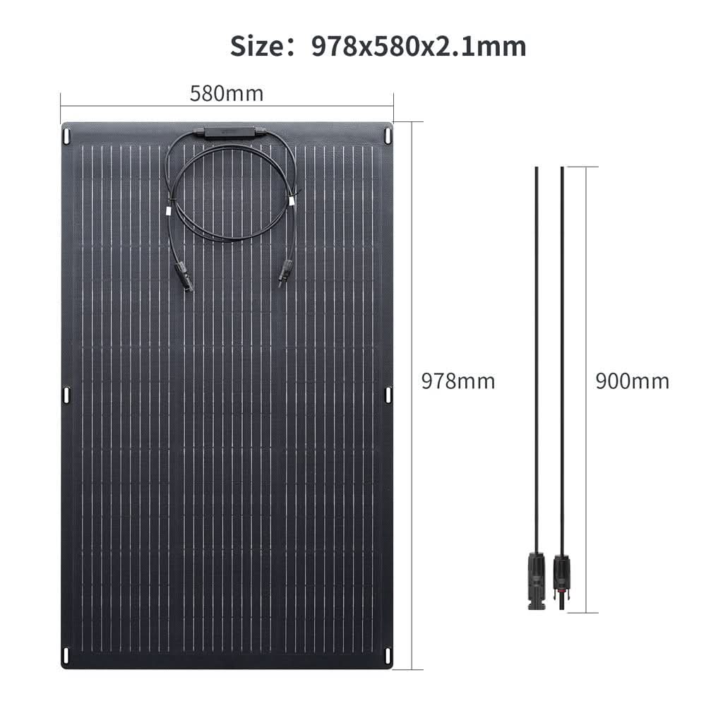 ALLPOWERS SF100 Elastyczny Panel Fotowoltaiczny 100W - Image 8