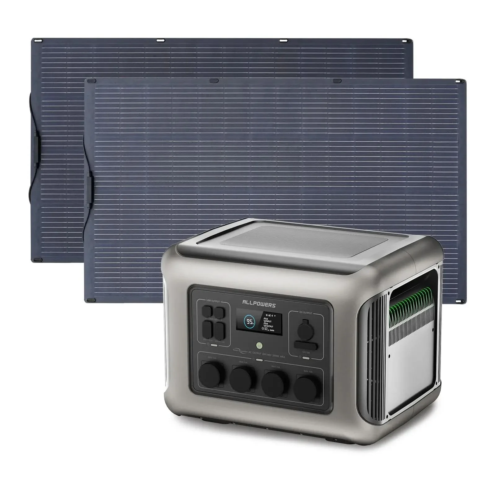 ALLPOWERS Zestaw Generatora Słonecznego 2500W (R2500-V2+SF200 200W Elastyczny Panel Fotowoltaiczny) - Image 11