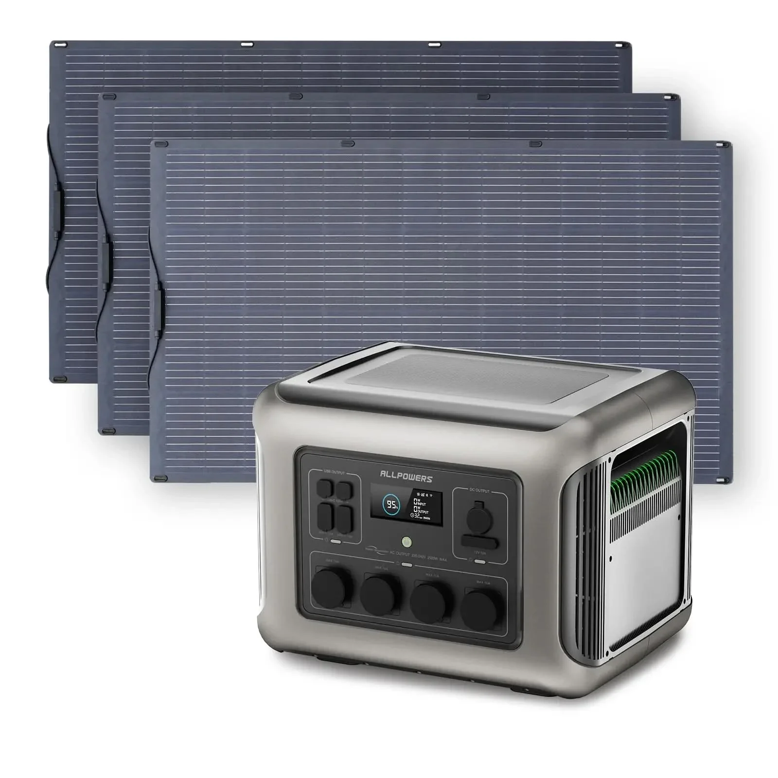 ALLPOWERS Zestaw Generatora Słonecznego 2500W (R2500-V2+SF200 200W Elastyczny Panel Fotowoltaiczny) - Image 12